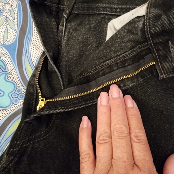 Mens Black 505 Jeans no buttonfly - Picture 4 of 5